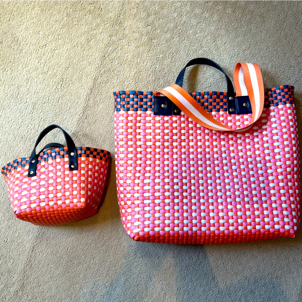 NWOT Anthro tote with mini bag